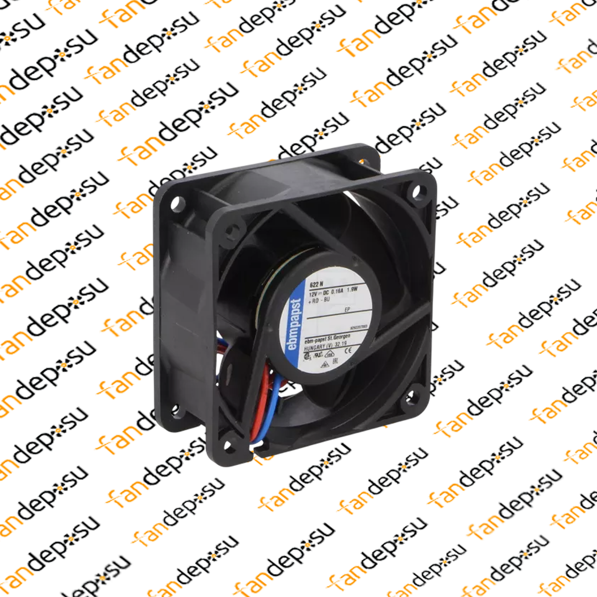 EBMPAPST 622N 12V DC 60x60x25mm FAN