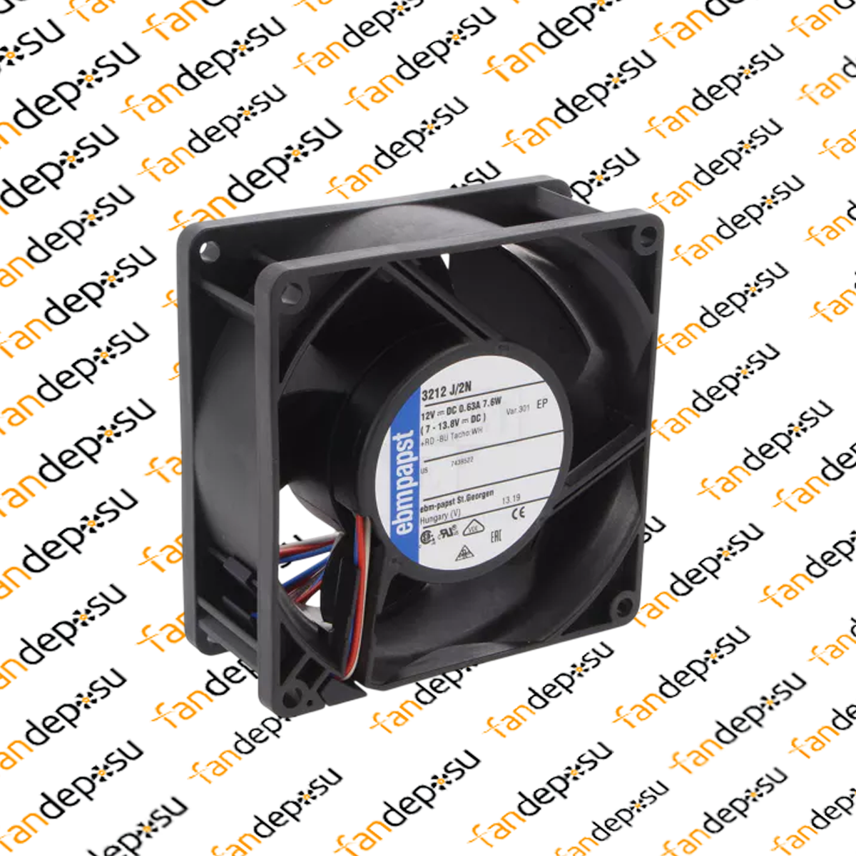 EBMPAPST 3212J/2N  12V DC 92x92x38mm KOMPAKT FAN