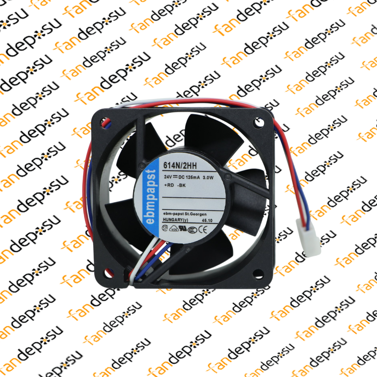 EBMPAPST 614N/2HH  24V DC 60x60x25mm SOKETLİ KOMPAKT FAN