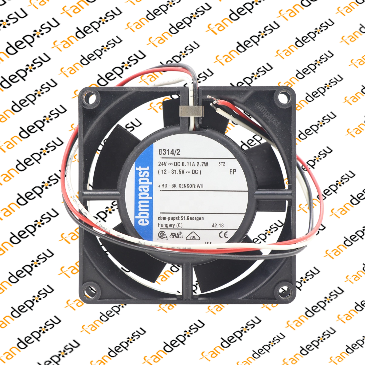 EBMPAPST 8314/2 80x80x32mm 24V DC FAN