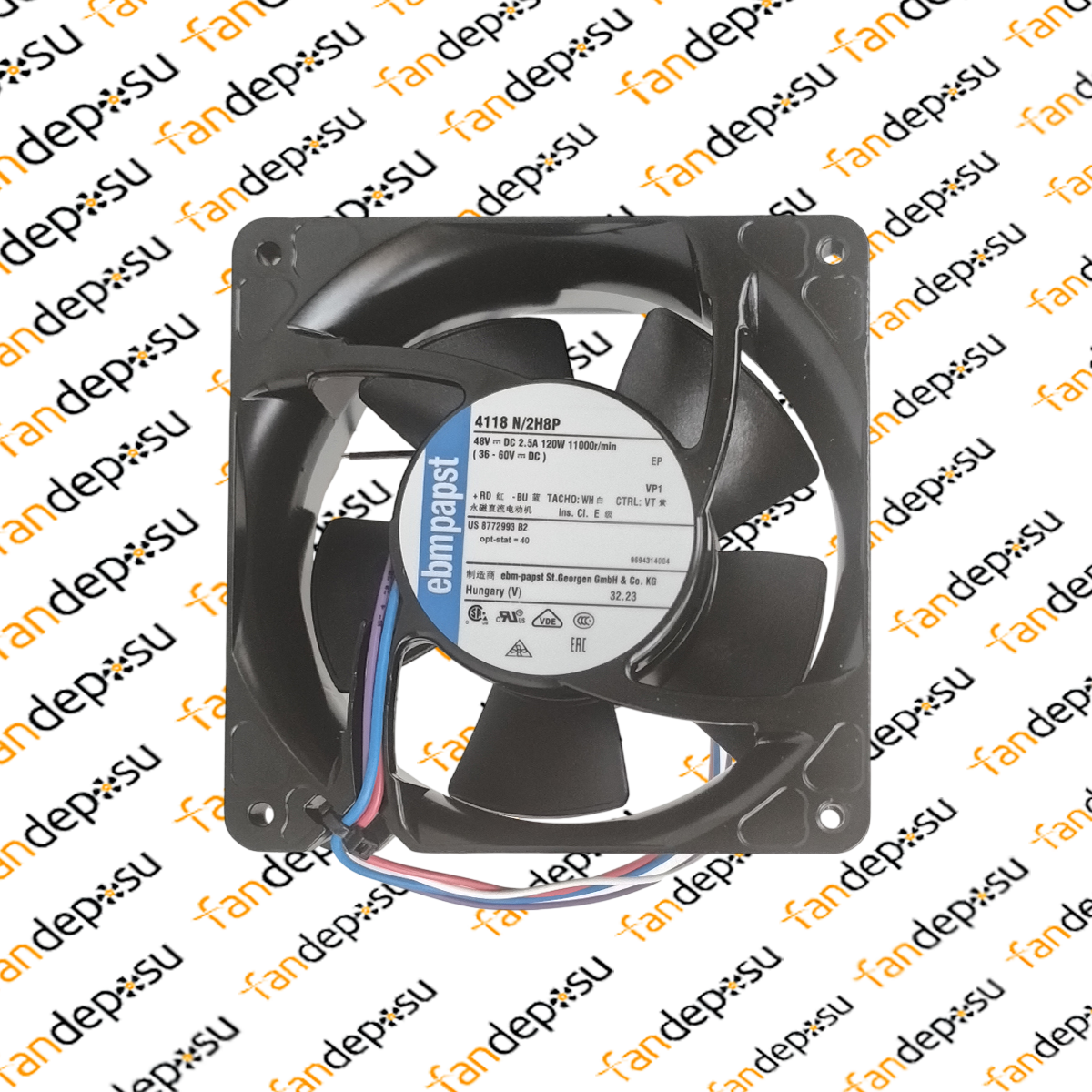 EBMPAPST 4148N/2H8P 120x120x38mm 48V DC FAN
