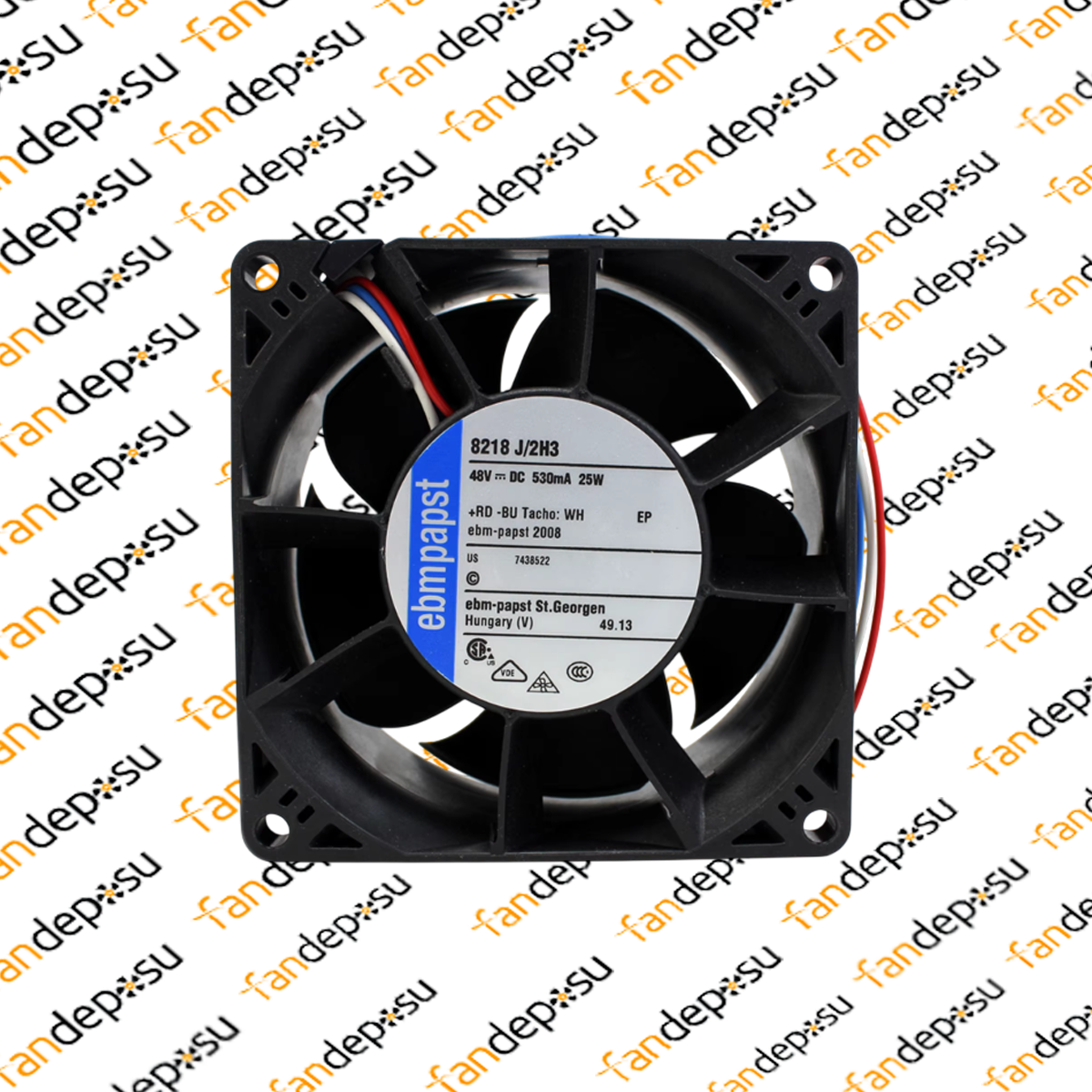 EBMPAPST 8218J/2H3  80x80x38mm 48V DC FAN