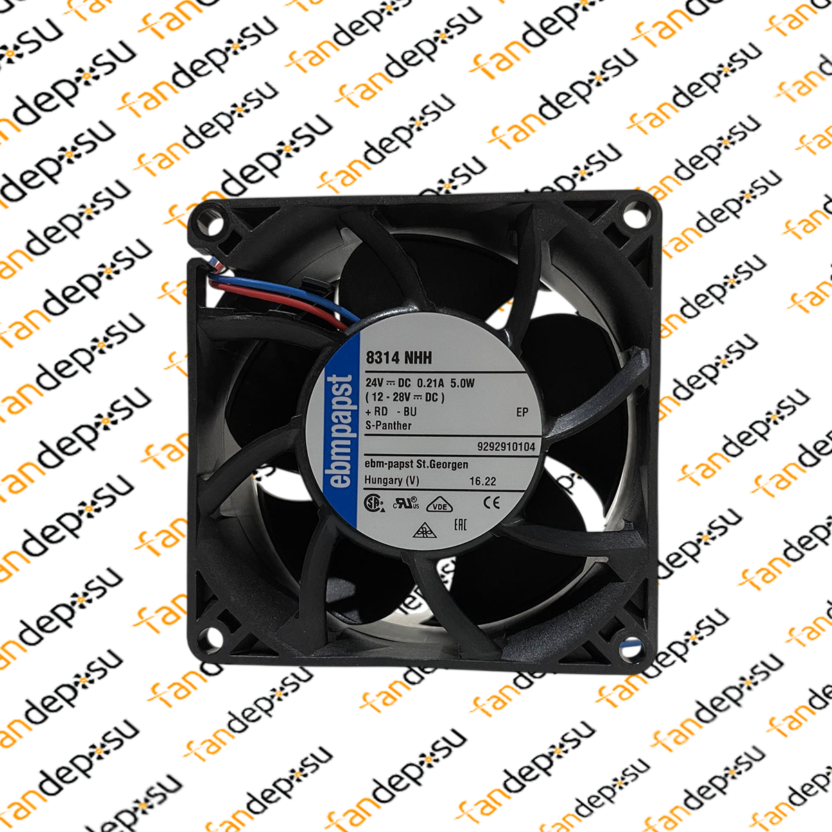 EBMPAPST 8314NHH  80x80x32mm 24V DC FAN