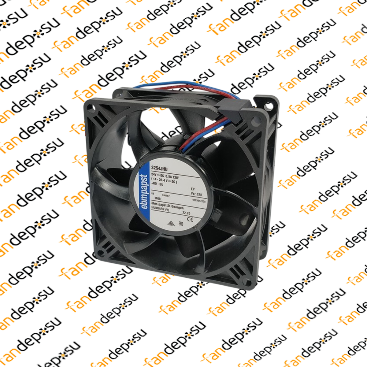 EBMPAPST 3254JHU  92x92x38mm 24V DC FAN