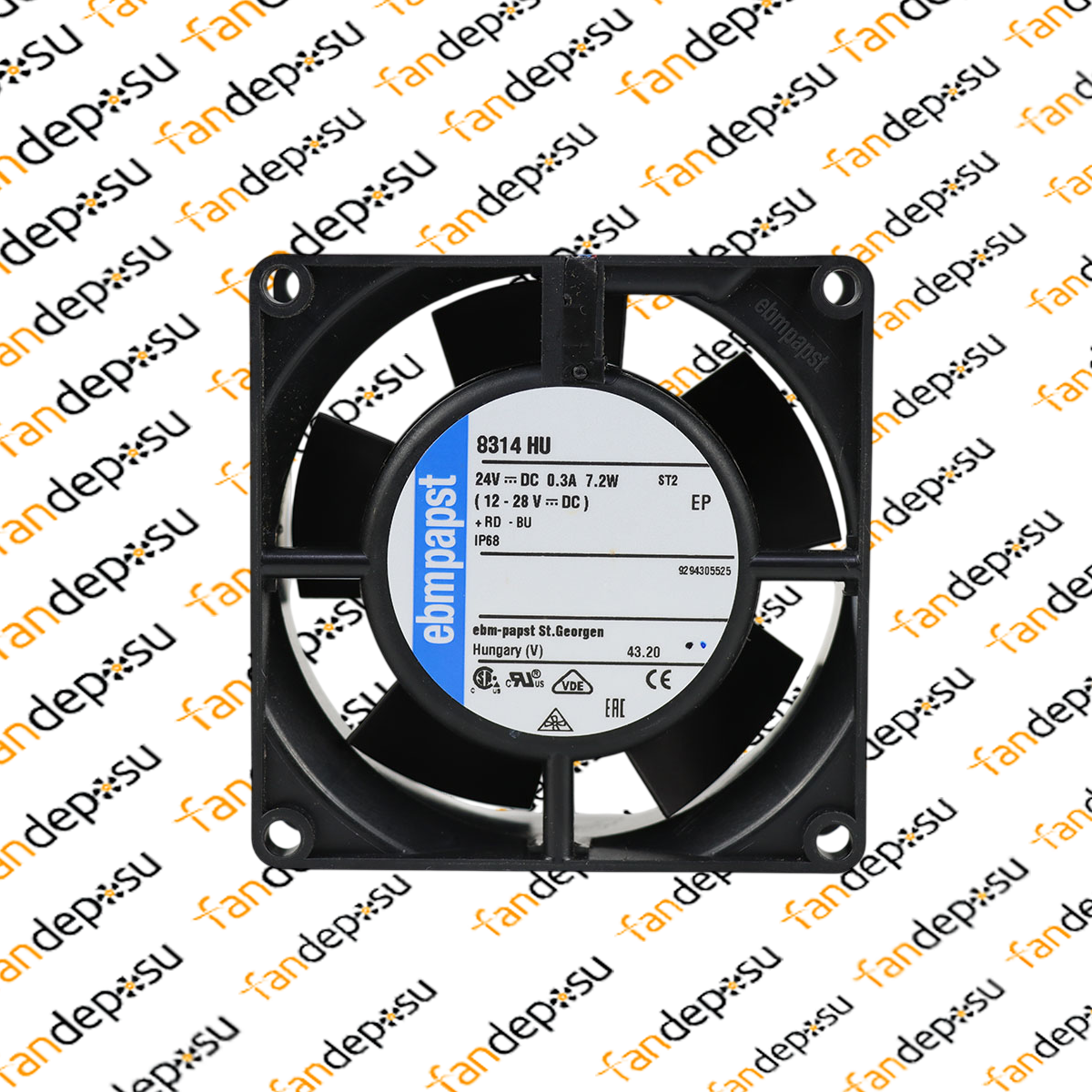 EBMPAPST 8314HU  80x80x32mm 24V DC FAN