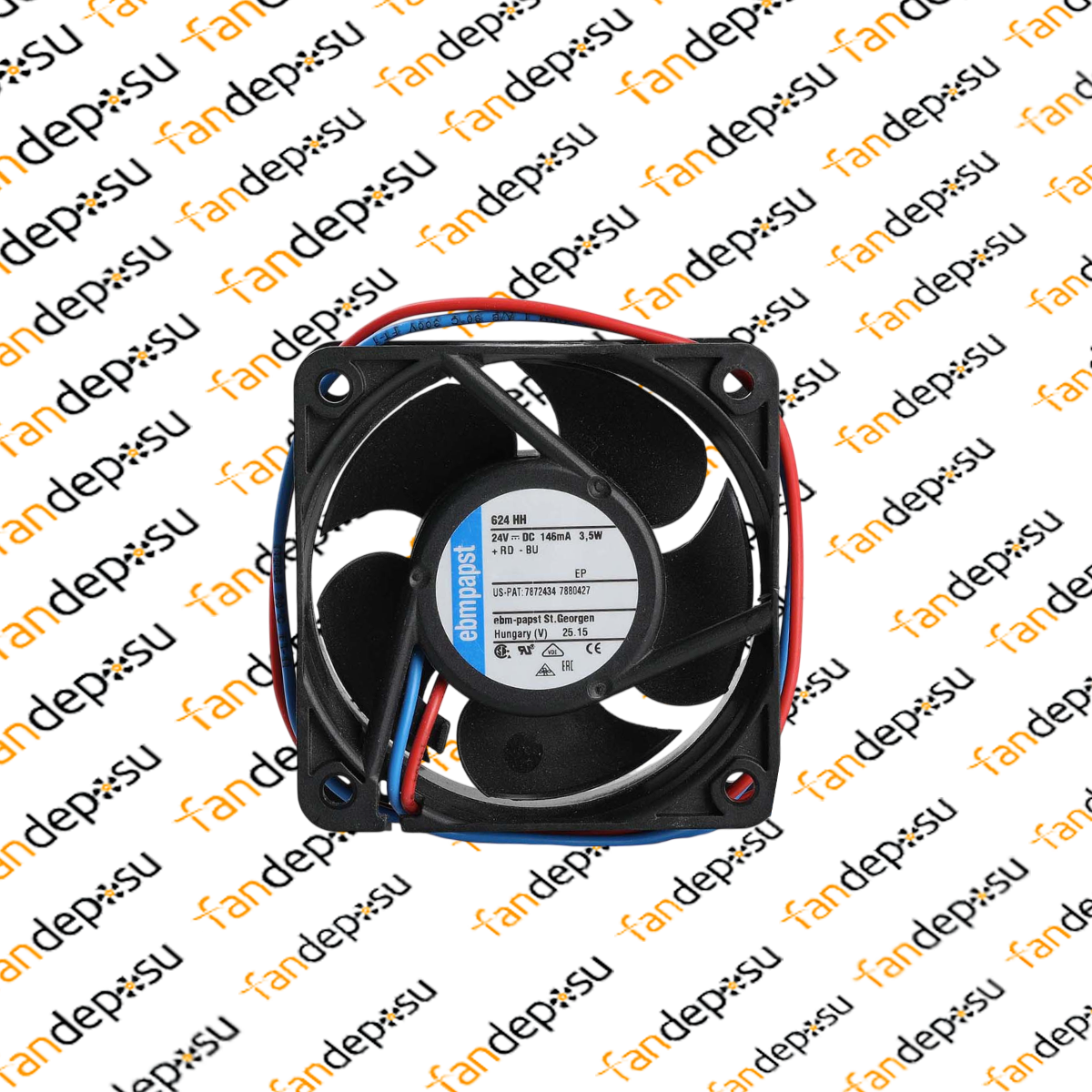 EBMPAPST 624HH  60x60x25mm 24V DC FAN