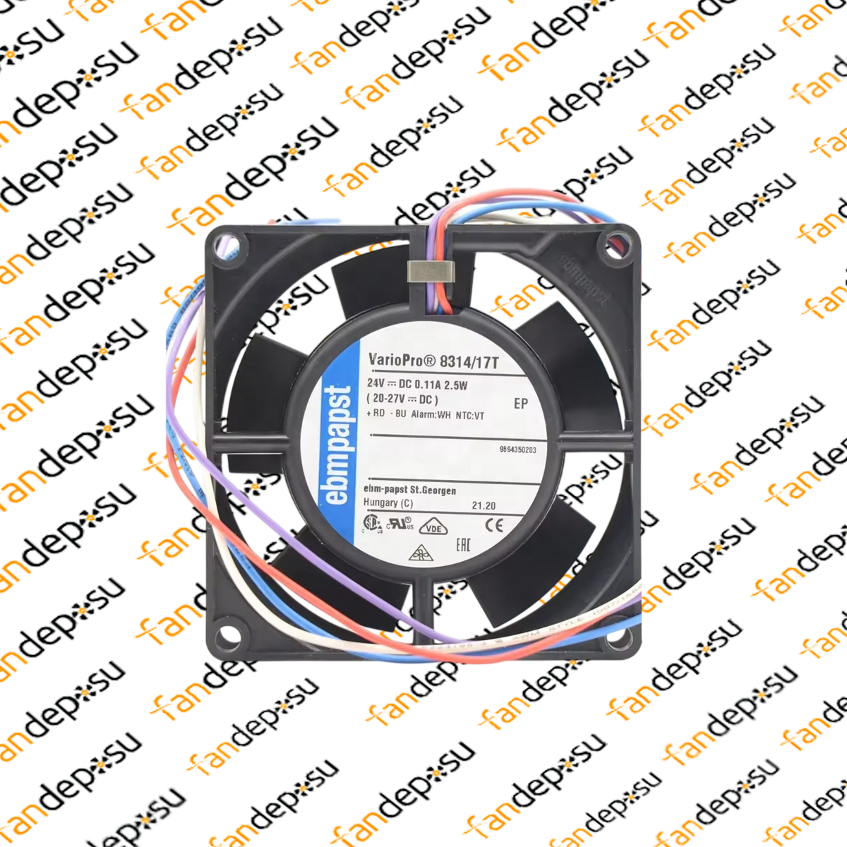 EBMPAPST 8314/17T  80x80x32mm 24V DC FAN