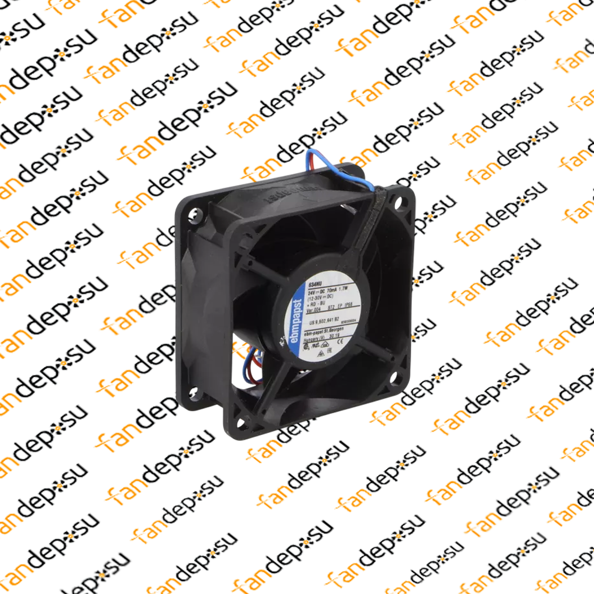 EBMPAPST 634NU  60x60x25mm 24V DC FAN