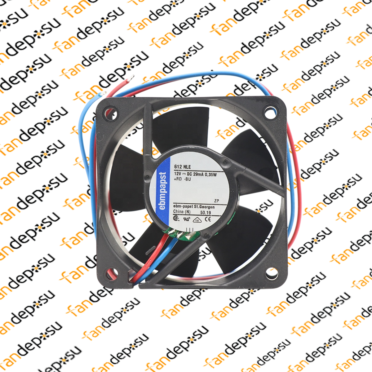 EBMPAPST 612NLE  60x60x25mm 12V DC FAN