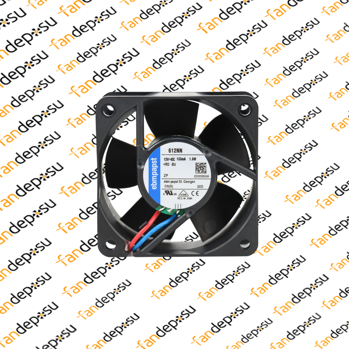 EBMPAPST 612NN  60x60x25mm 12V DC FAN