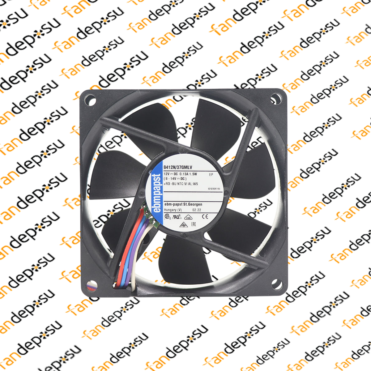 EBMPAPST 8412N/37GMLV  80x80x25mm 12V DC FAN