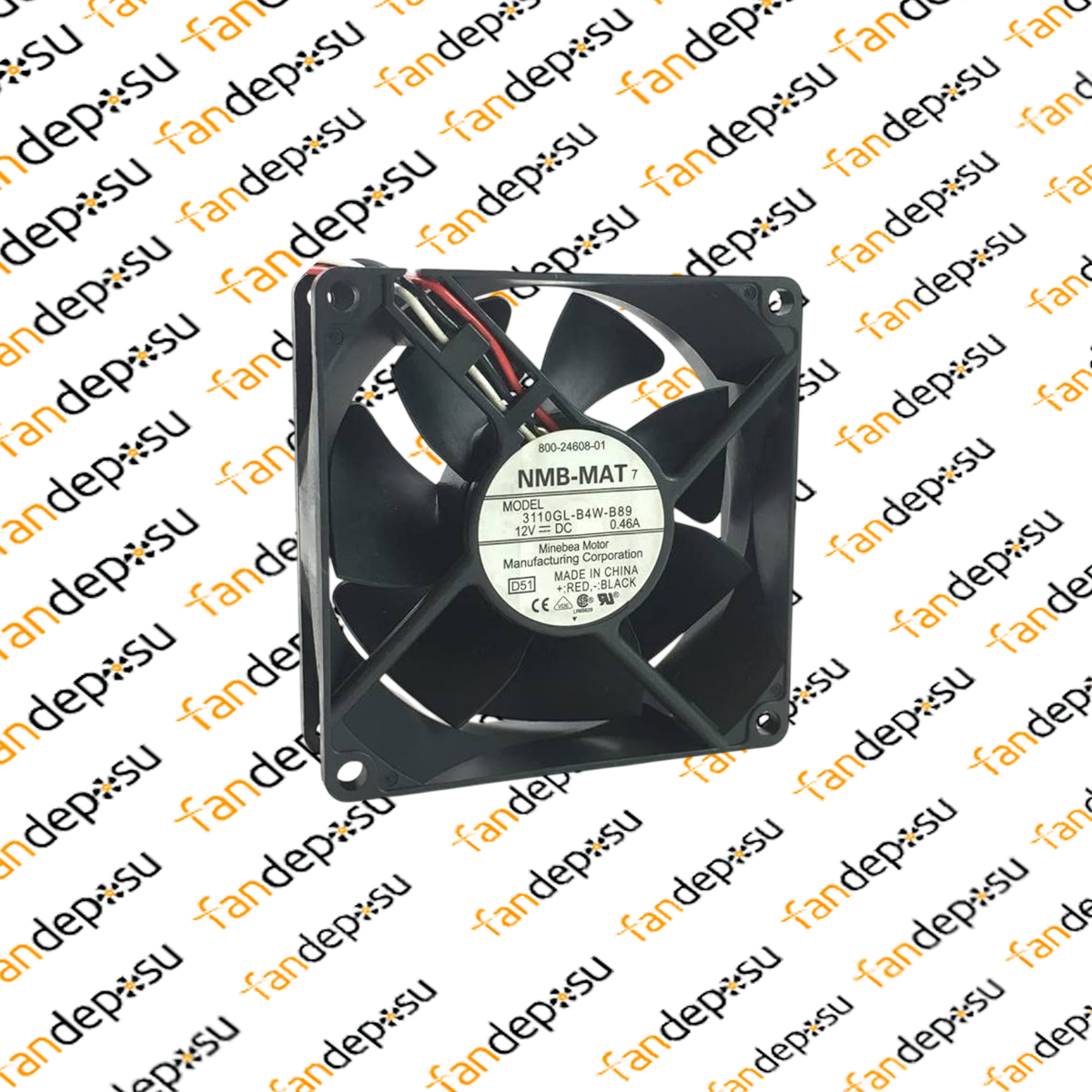 NMB 3110GL-B4W-B89 80x80x25mm 12V DC FAN