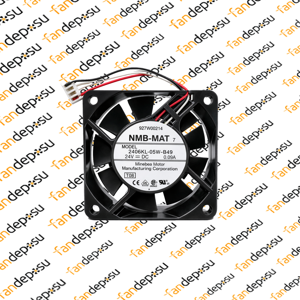 NMB 2406KL-05W-B49 60x60x15mm 24V DC FAN