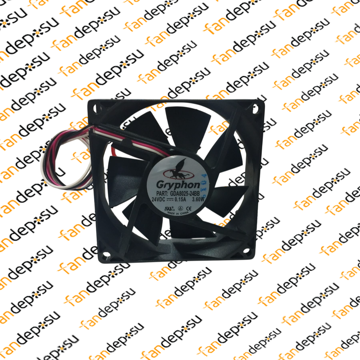 GRYPHON GDA8025-24BB 80x80x25mm 24V DC FAN