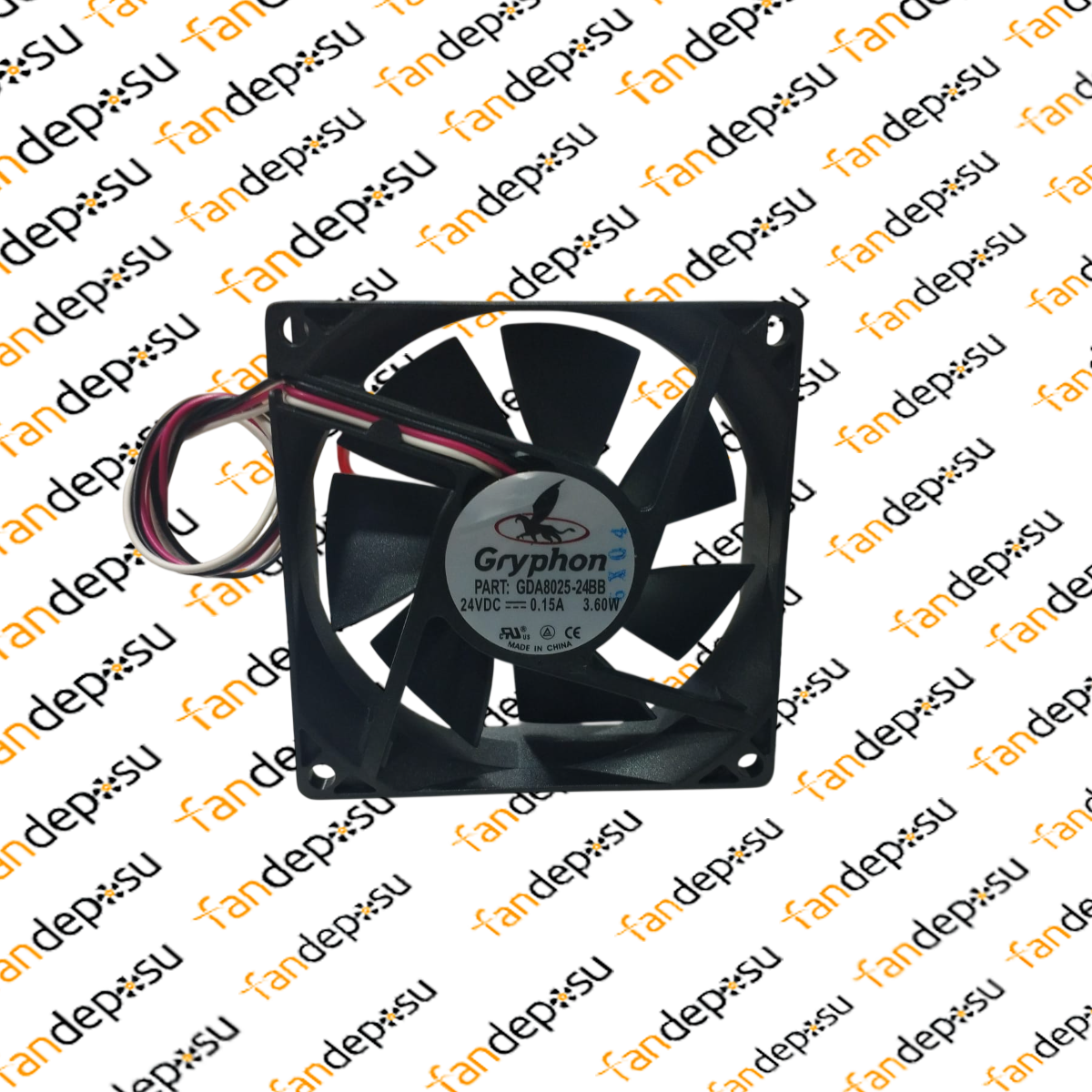 GRYPHON GDA8025-24BB 80x80x25mm 24V DC FAN