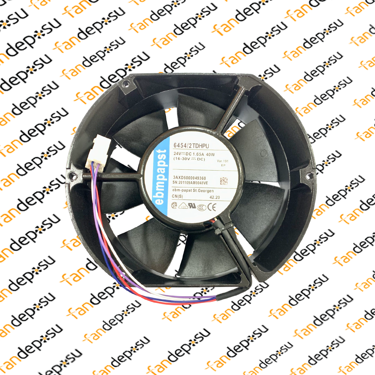 EBMPAPST 6454/2TDHPU 172x150x51 mm 24V DC FAN