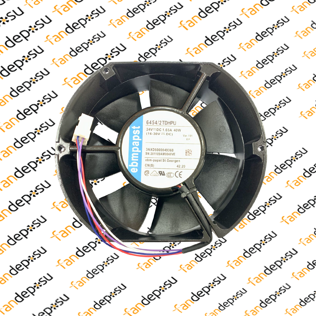EBMPAPST 6454/2TDHPU 172x150x51 mm 24V DC FAN