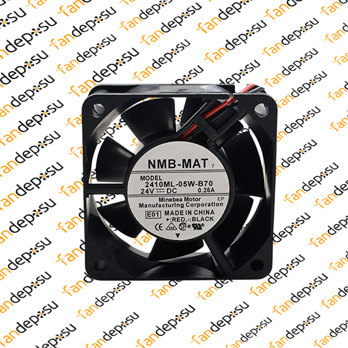 NMB 2410ML-05W-B70 60x60x25mm 24V DC FAN