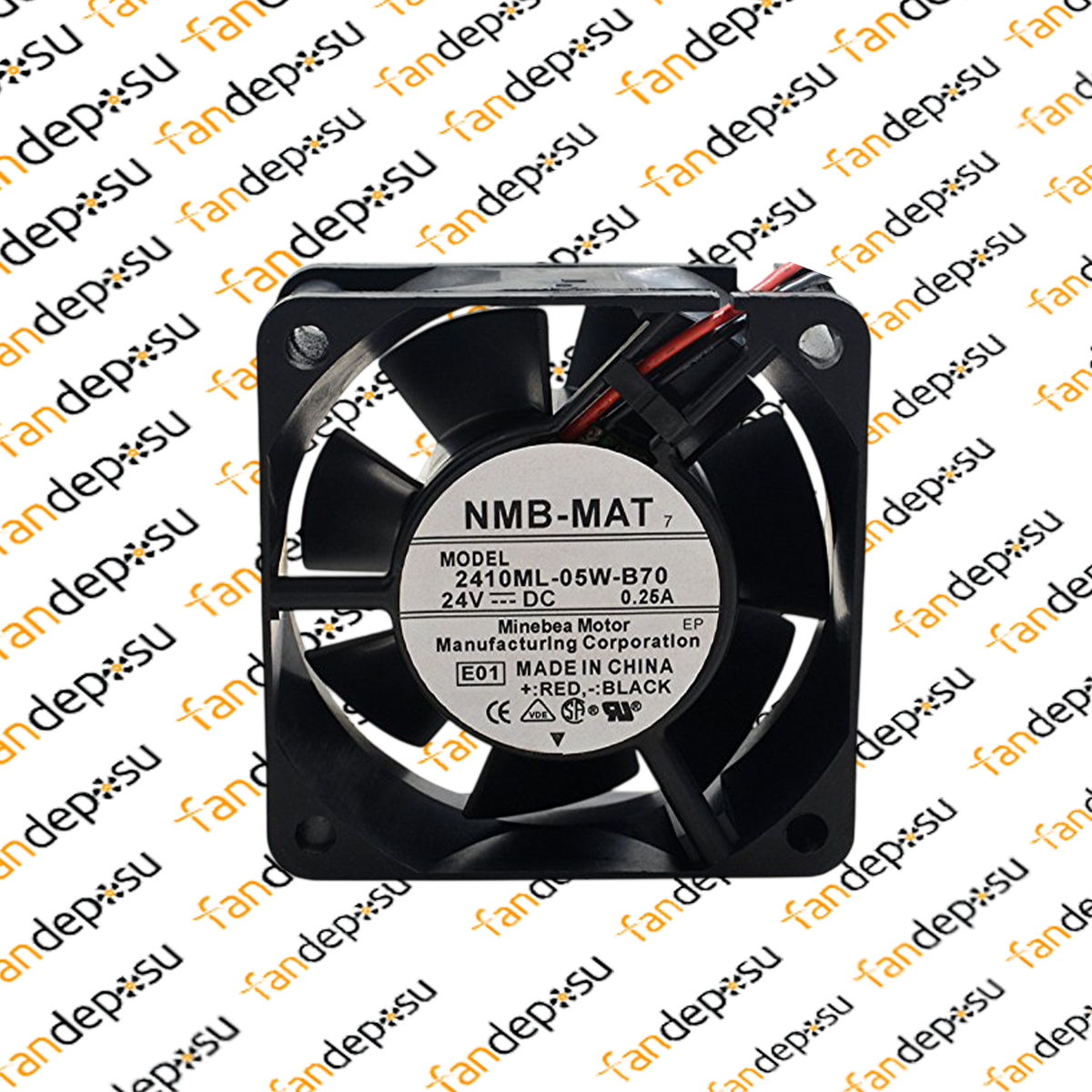 NMB 2410ML-05W-B70 60x60x25mm 24V DC FAN
