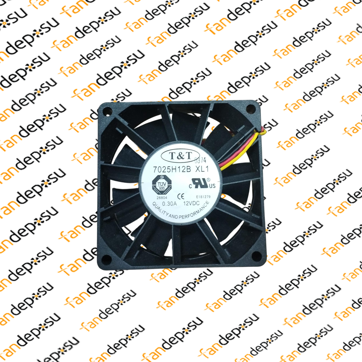 T&T  7025H12B XL1  70x70x25mm 12V DC 0.30A FAN