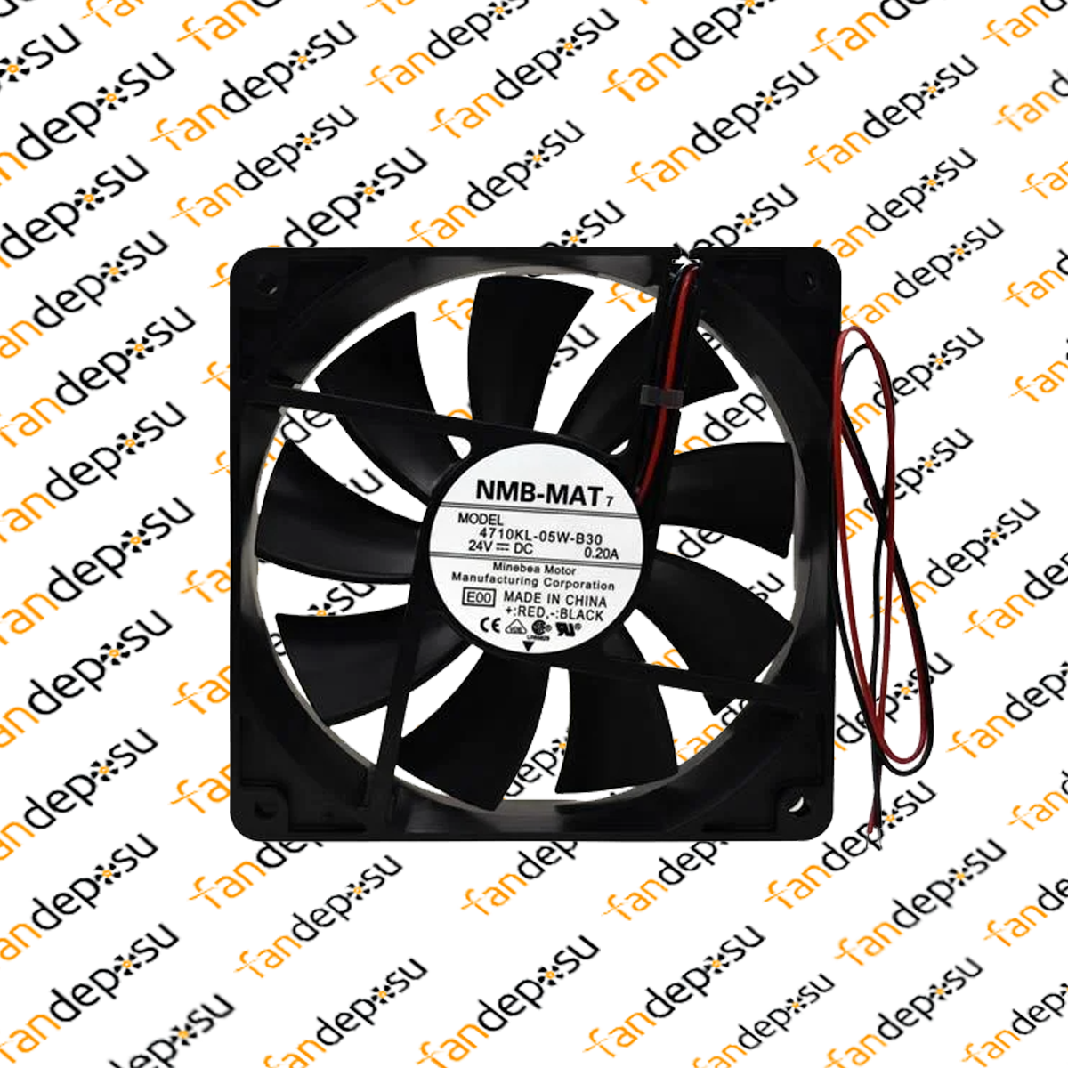 NMB 4710KL-05W-B30  120x120x25mm 24V DC  0.20A FAN