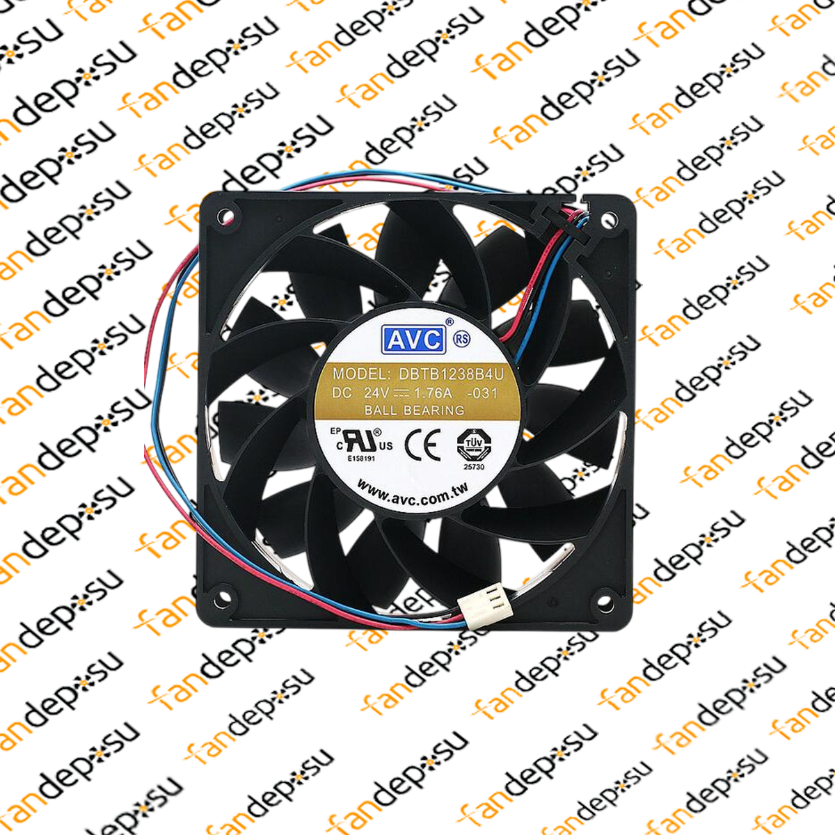 AVC  DBTB1238B4U  120x120x38mm 24V DC 1.76A FAN