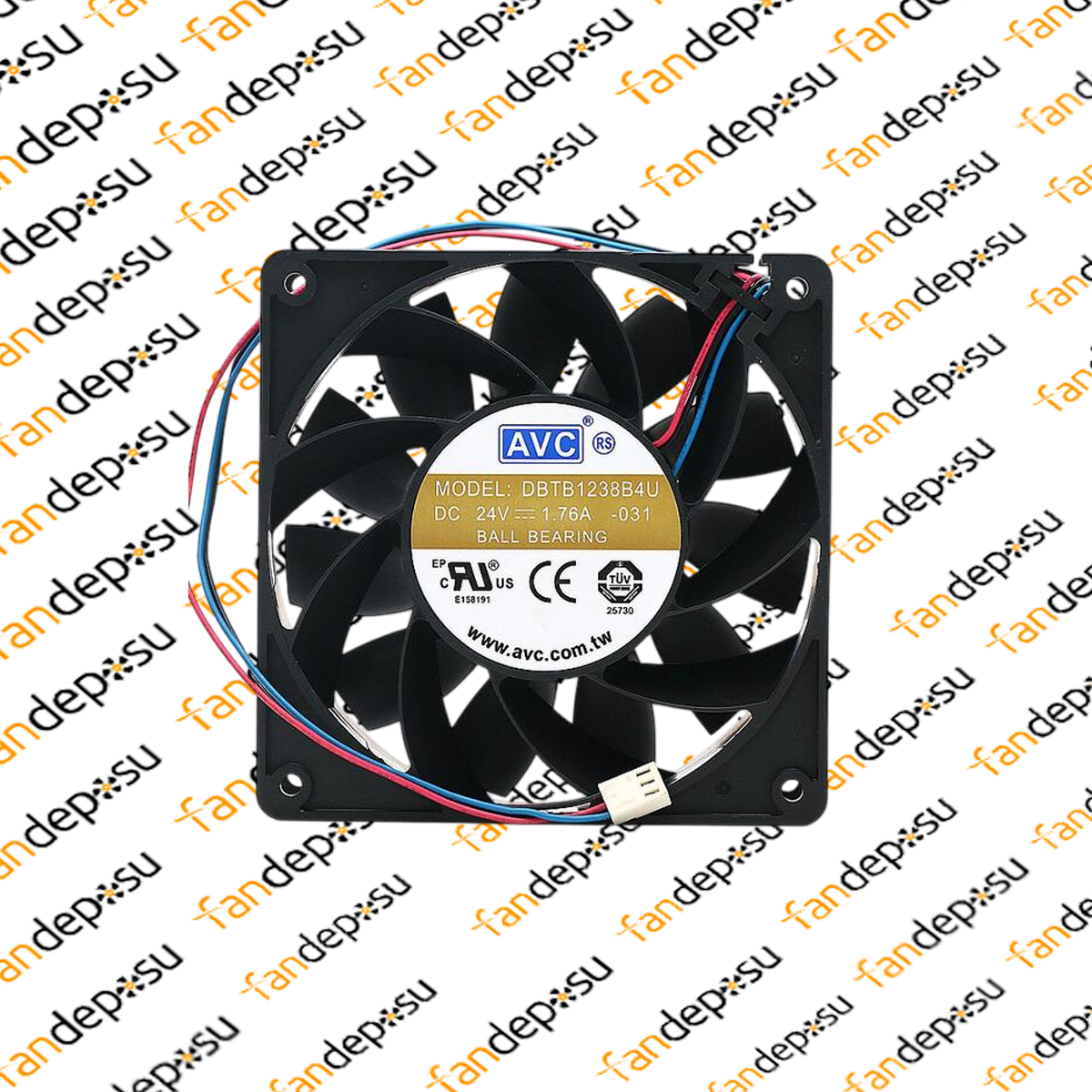 AVC  DBTB1238B4U  120x120x38mm 24V DC 1.76A FAN