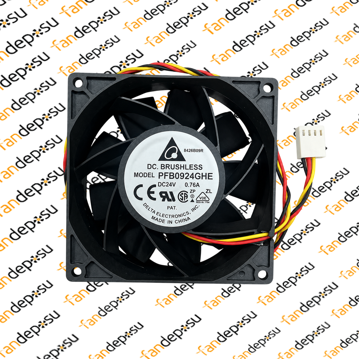 DELTA  PFB0924GHE  92x92x38mm 24V DC 0.76A 3 PİNLİ FAN
