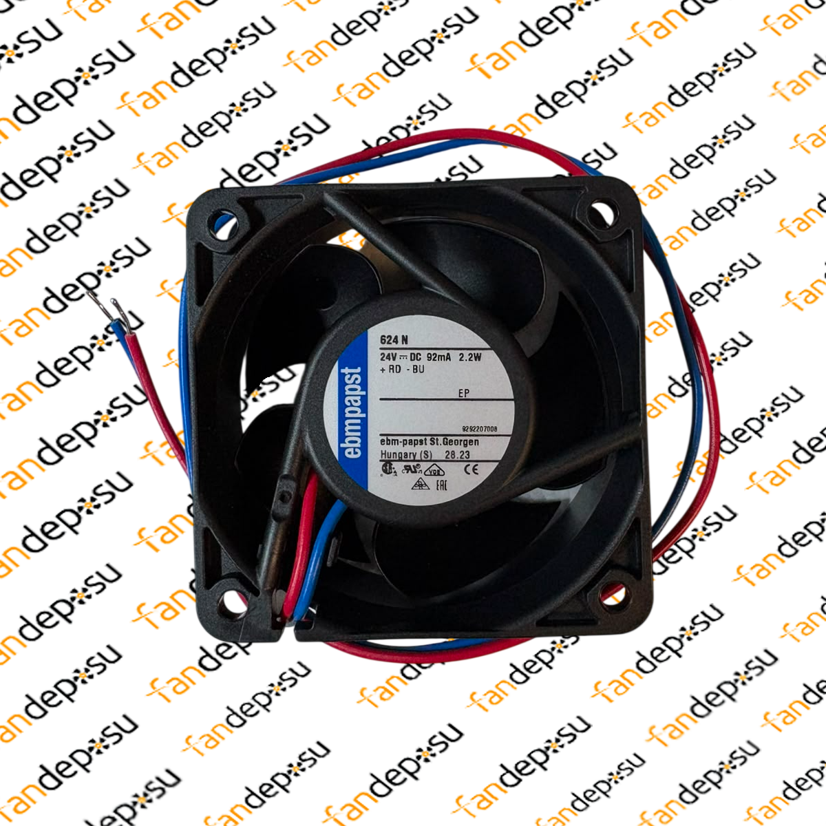 EBMPAPST  624N  60x60x25mm 24V DC 2.2W FAN
