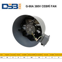 DSB FAN G-90A 380V TRİFAZE MOTOR SOĞUTMA CEBRİ FAN