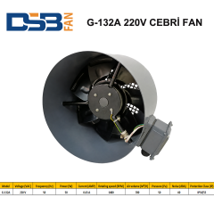 DSB FAN G-132A 220V MONAFAZE MOTOR SOĞUTMA CEBRİ FAN