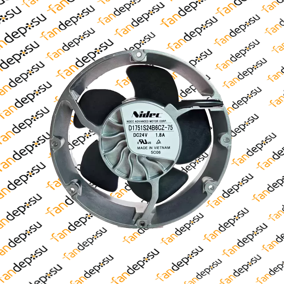 NİDEC D1751S24B6CZ-75 172x172x51mm 24V DC FAN