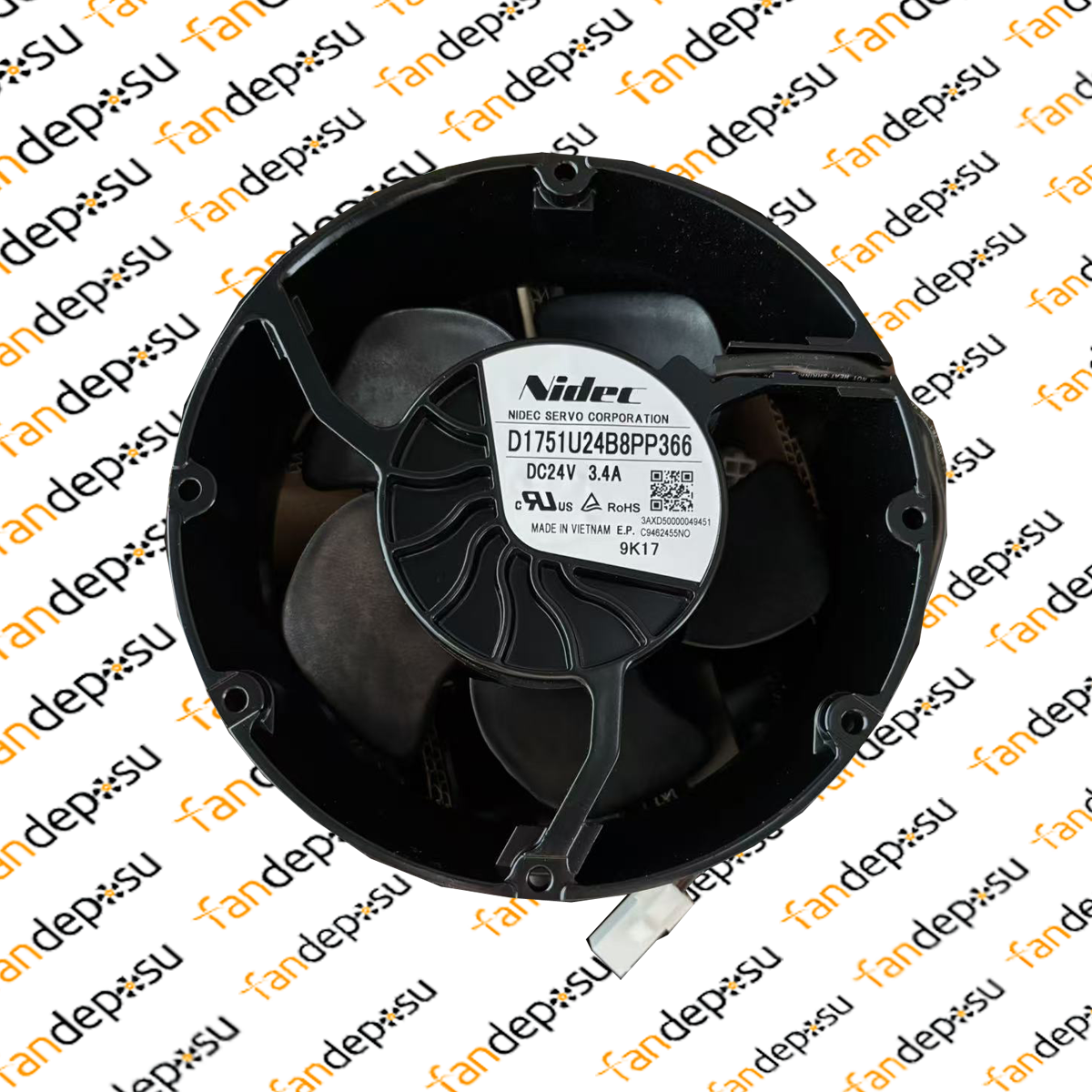 NİDEC D1751P24B8PP366 172x150x51mm 24V DC 3.40A İNVERTER FAN
