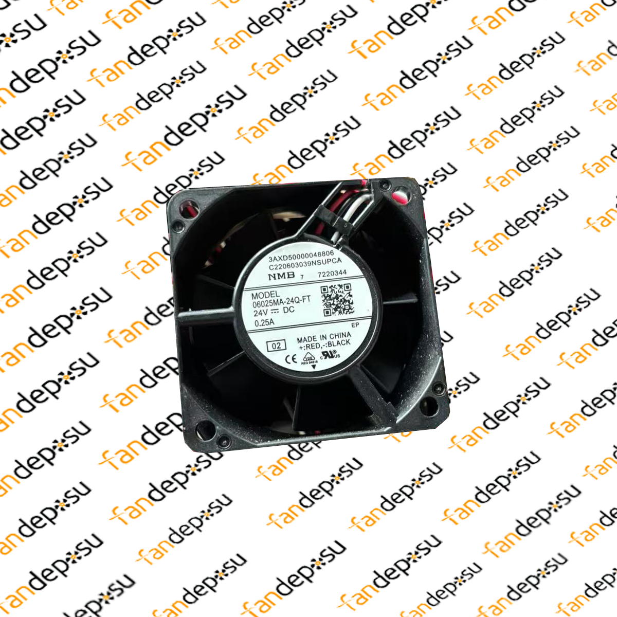 NMB 06025MA-24Q-FT-02 60x60x25mm 24V DC 0.25A 3 PİN SOKETLİ FAN